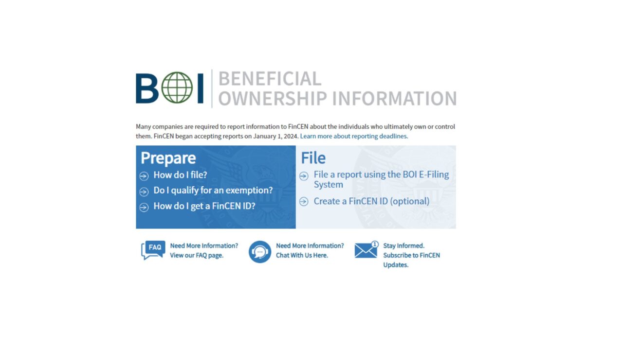 Small Business Reporting Requirement